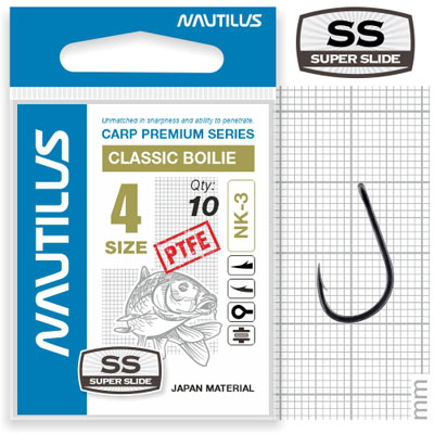 Крючок Nautilus Carp Classic Boilie NK-3PTFE № 4