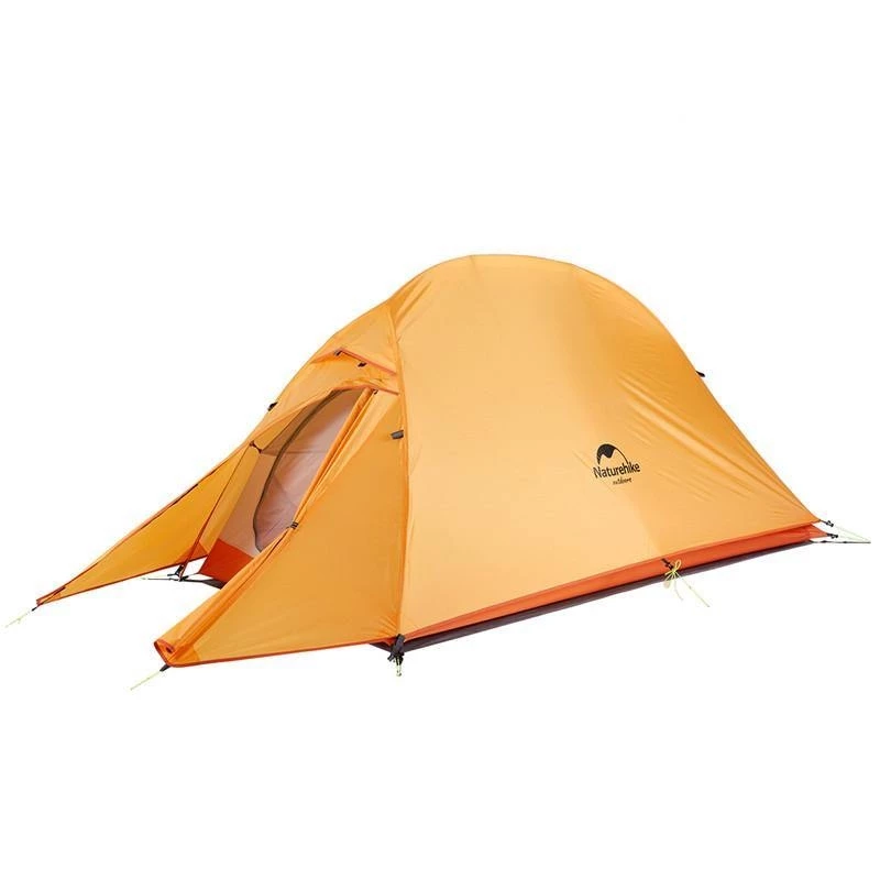Палатка сверхлегкая Naturehike Сloud up 1 NH18T010-T одноместная с ковриком, оранжевая