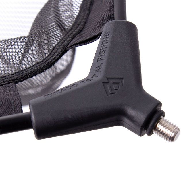 Подсачек без ручки спорт Mikado RUBBER NET S4-013-5545(45х55см, яч.6/3мм) прямоуг., чёрный, прорезин