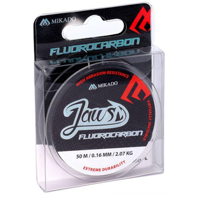 Леска флюрокарбоновая Mikado JAWS FLUOROCARBON 0,10 (50 м) - 1.08 кг.
