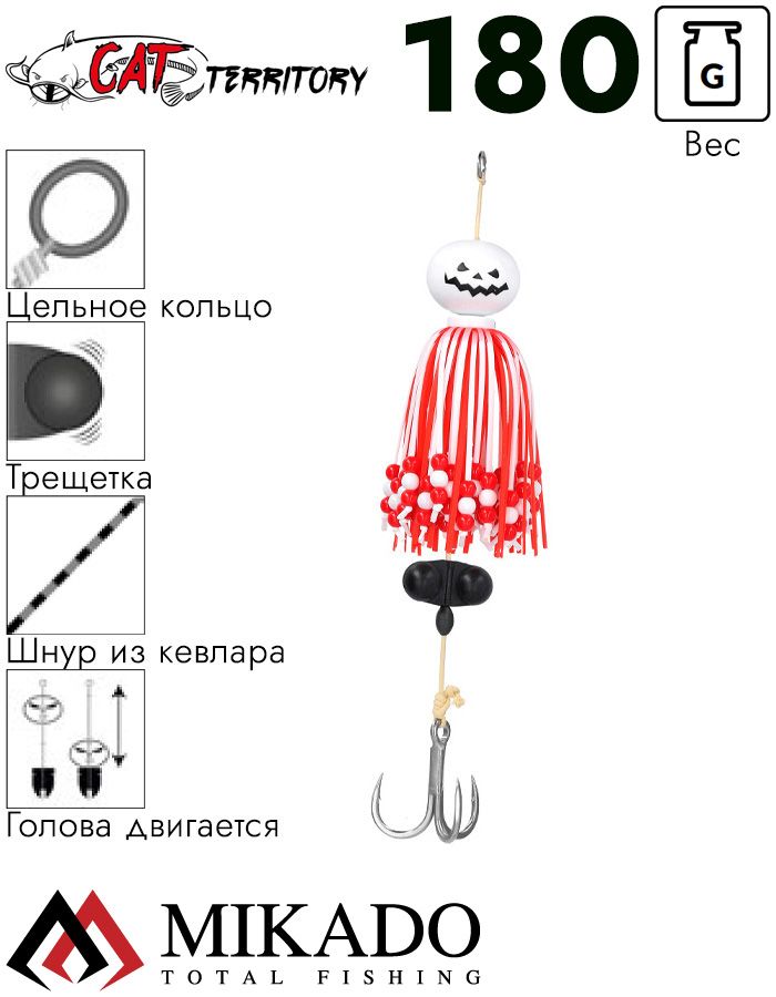 Приманка на сома Mikado CAT TERRITORY BOGEY PATRIOT 180 г.
