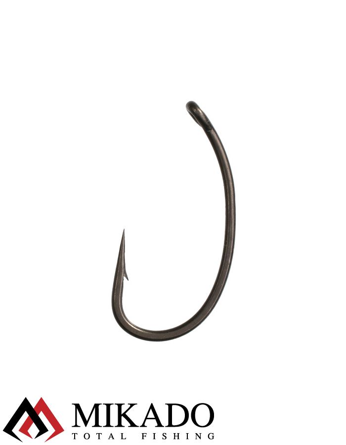 Крючки Mikado Carp Fine Line с тефлоновым покрытием - 3302  № 2 (с ушком) ( 10 шт.)