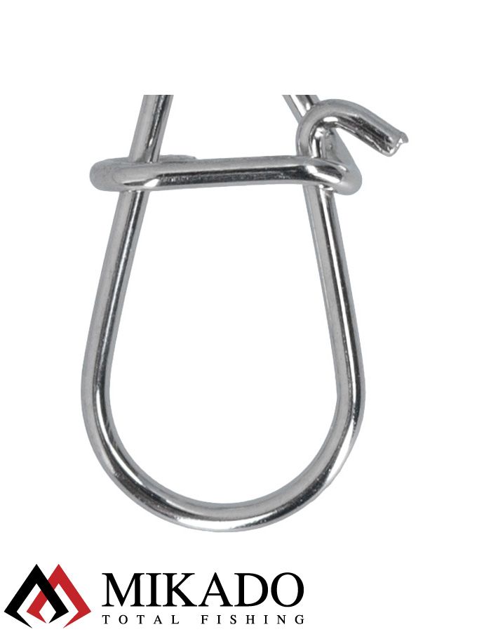 Застежка Mikado JAWS №L, 15кг., никель (10шт.)
