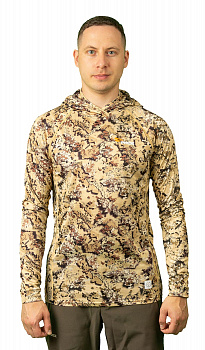 Лонгслив с капюшоном PRIDE Ocelot (Оцелот)(камыш) PRLSH-02RDS M