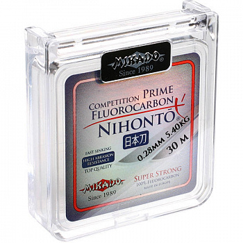 Леска мононить Mikado NIHONTO FLUOROCARBON PRIME 0,14 (30 м) - 1.45 кг. уп.=1 шт., шт