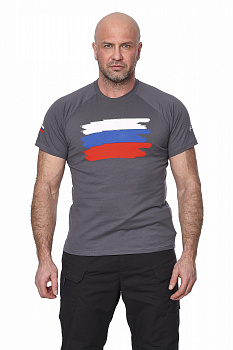Футболка "Patriot"(Патриот) (хлопок, серый) 7TS-05GR 44
